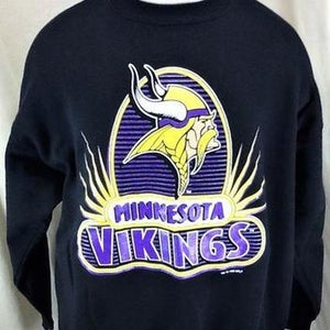 VINTAGE 1996 MINNESOTA VIKINGS FOOTBALL CLUB (XL) RETRO NFL CREW NECK SWEATSHIRT