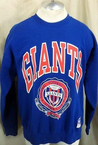 VINTAGE 90'S NUTMEG NEW YORK GIANTS NFL FOOTBALL (XL) RETRO GRAPHIC CREW NECK SWEATSHIRT