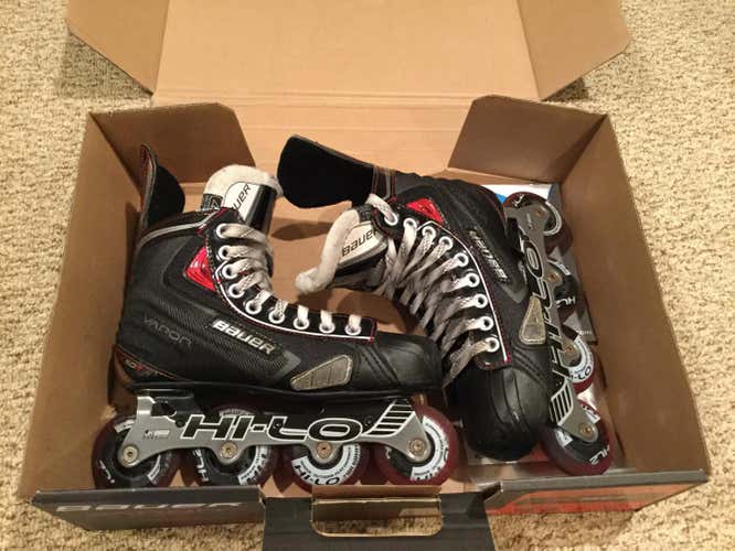 Bauer Vapor x50R Roller Hockey Skates, Size 4.5, Great Shape!