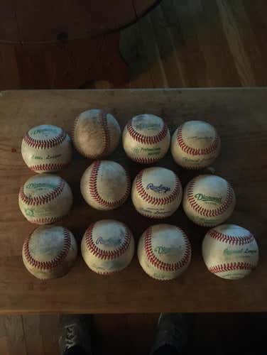 Used Dozen Baseballs