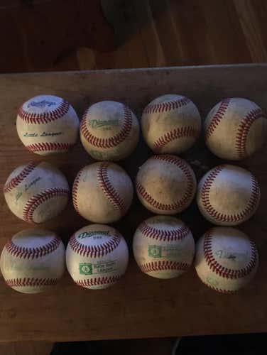 Used Dozen Baseballs
