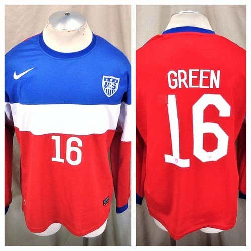 2014 NIKE DRI-FIT TEAM USA SOCCER JULIAN GREEN #16 (XL) RETRO WORLD CUP FUTBOL KIT