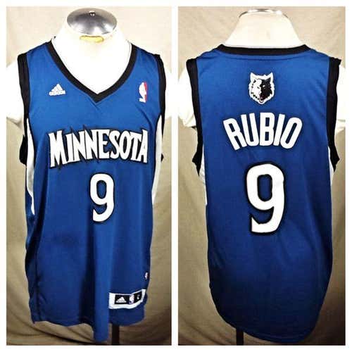 ADIDAS RICKY RUBIO MINNESOTA TIMBERWOLVES (LARGE) STITCHED NBA BASKETBALL JERSEY
