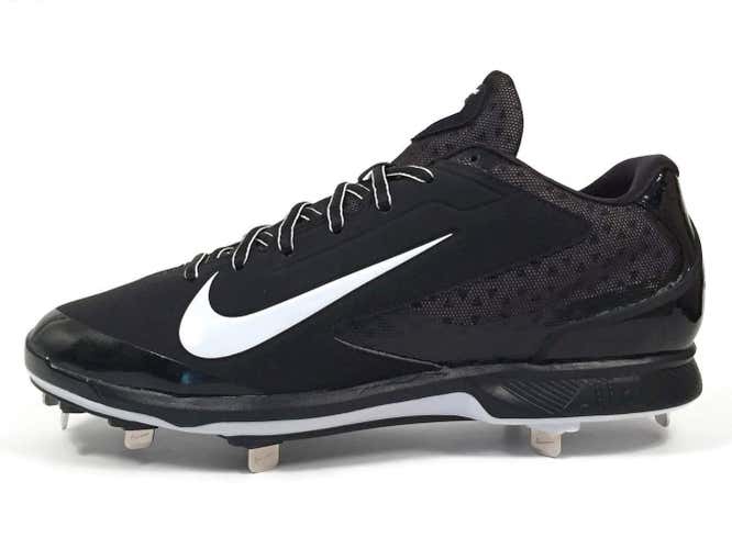 NEW Nike Air Huarache Pro Low Metal Men's Baseball Cleats sz 12.5 Black White 599233-001