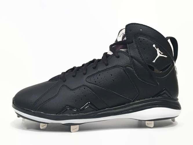 New Nike Air Jordan 7 VII Retro Metal Men's Baseball Cleats sz 14 Black White 684943-010