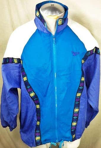 REEBOK SPORT LARGE FULL ZIP UP LIGHT WEIGHT WINDBREAKER JACKET