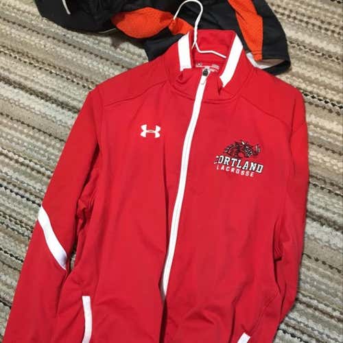Used Cortland Lacrosse #32 Under Armor Full Zip Up