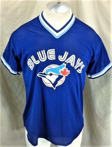 VINTAGE MAJESTIC TORONTO BLUE JAYS (LARGE) RERO MLB BASEBALL GRAPHIC JERSEY