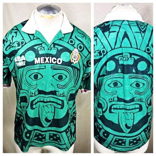 MEXICO FEDERATION LARGE GRAPHIC FUTBOL / SOCCER JERSEY