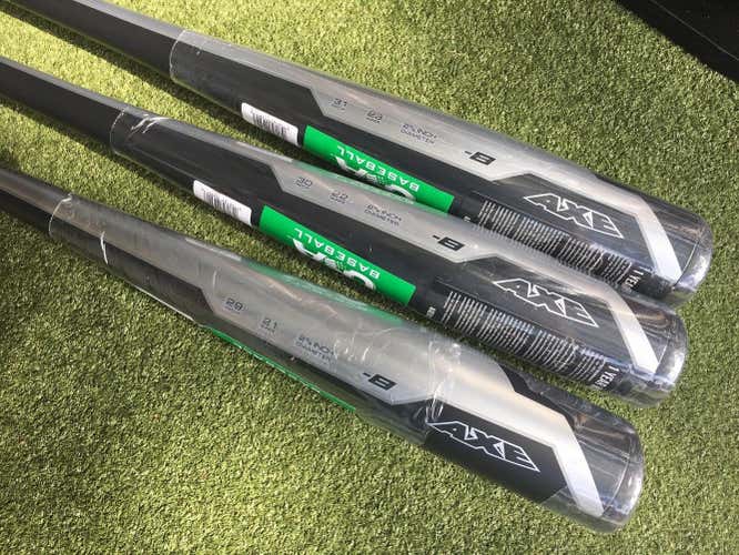 2019 Axe EliteOne -8 Big Barrel Baseball Bat ~ 29/21 USA Stamp ~ w/ Warranty