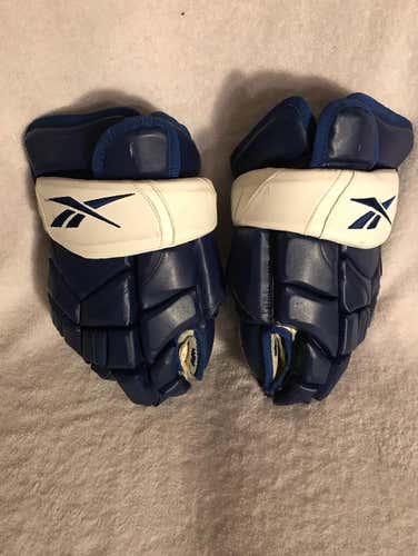 Toronto Maple Leafs Reebok Leather Gloves Size 14 Pro Stock Item# GL2