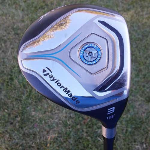 TaylorMade Jetspeed 3 Fairway Wood 15 Degree Stiff Flex Matrix Velox T 69 Gram Shaft Right Handed!