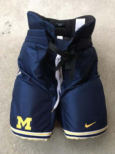 SMALL Michigan Nike Bauer Hockey Pants with Nike Swift Socks PRO STOCK