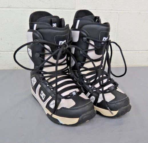DC Phase 09 Black & White All-Mountain Snowboard Boots US Men's 8 EU 40.5 GREAT