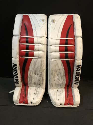 NHL Pro Stock New Jersey Devils Scott Wedgewood Vaughn V4 Goalie Leg Pads