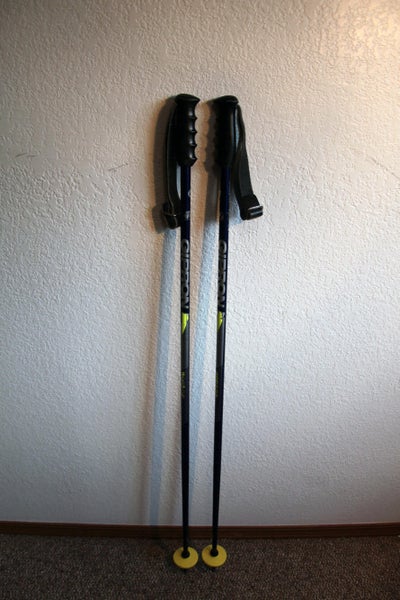 Vintage Gipron World Cup Downhill Ski Poles 114 cm. 45" US Ski Team Issue
