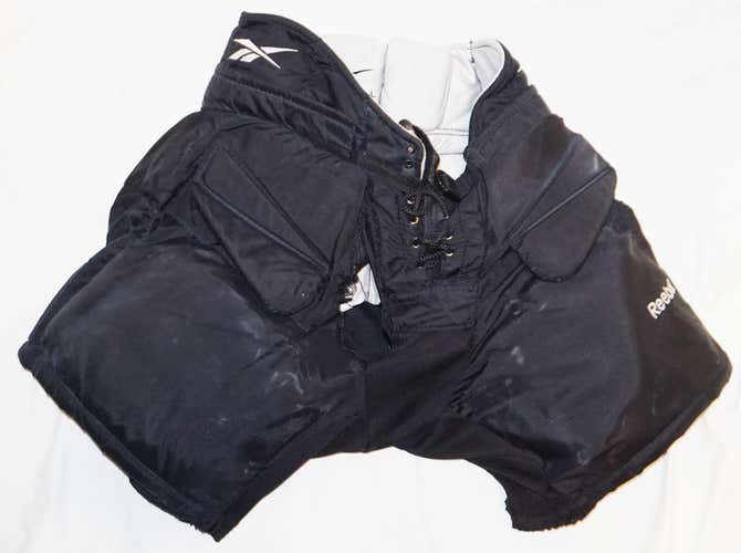DAMAGED - REEBOK RPG JR L GOALIE PANTS JUNIOR LARGE FOR ICE OR ROLLER HOCKEY USED #2 - NEEDS REPAIRS