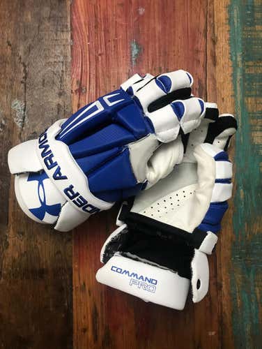Like New - UA Command Pro Royal Gloves - M (12”)