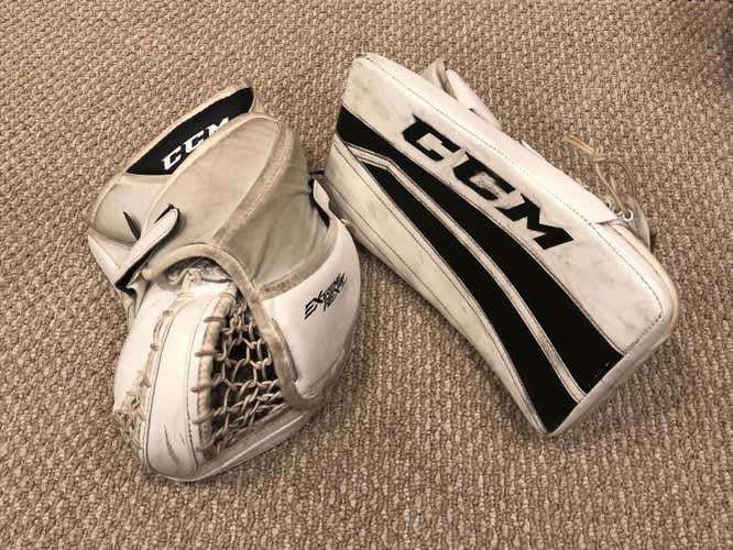 CCM Extreme Flex II 760 Goalie Glove & Blocker Regular Junior