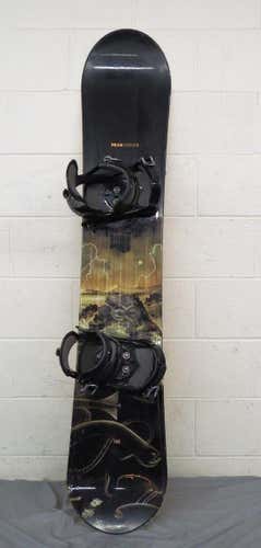 Morrow Peak 155cm Twin-Tip All-Mountain Snowboard w/5150 FF 1500 Bindings GREAT
