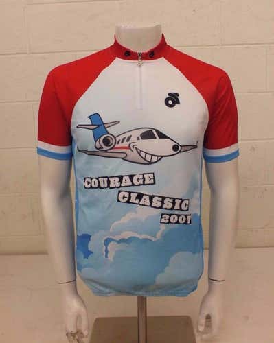 Champsys Courage Classic 2007 Jets Are For Kids Cycling Bike Jersey Men's Large