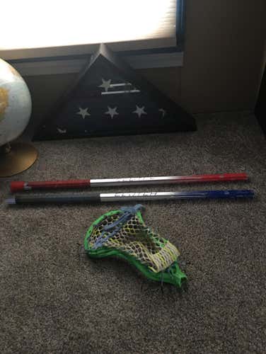 Assortment Of Used Lacrosse Stick Pieces