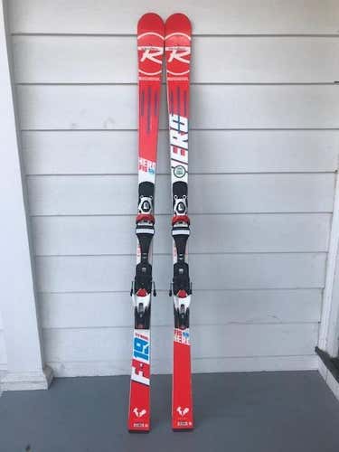 2018 Rossi 165 cm GS Race Skis with DIN 12 Bindings, used half a season