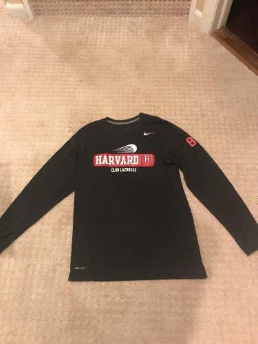 NEW Harvard Club Lacrosse Medium Nike dry Fit Long Sleeve