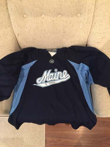 University of Maine Pro Stock Practice Jersey size 56, Navy and White available