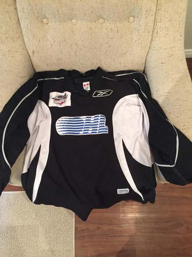 OHL Windsor Spitfires Black Practice jersey with patch size 56