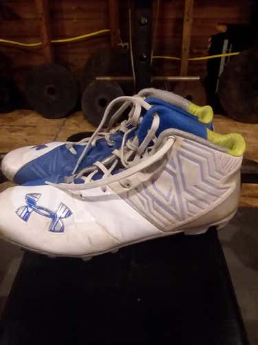 Used Under Armour Banshee Mid Cleats size 11