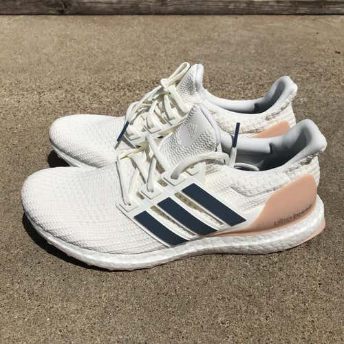 Adidas UltraBoost Running White/Tech Ink/Ash Pearl Men's Shoes sz 10
