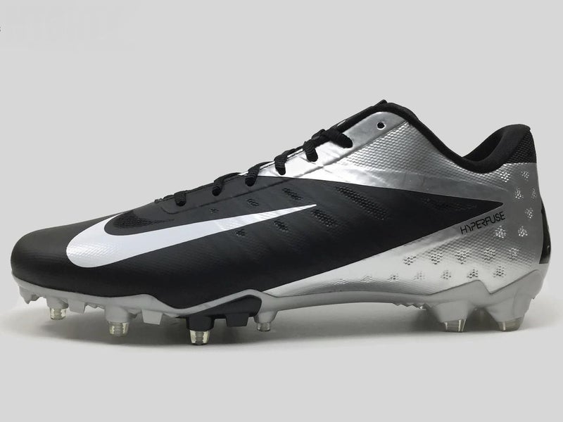 Nike Vapor Talon Elite 3/4 Mens Black/Metallic Silver Football Cleats 