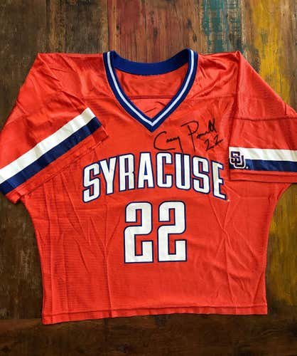 Vintage Syracuse Jersey #22 - Signed Casey Powell