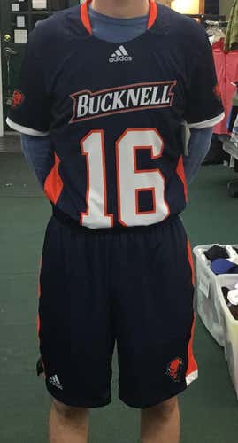 New Adidas Authentic Bucknell Men’s Lacrosse Jersey & Shorts