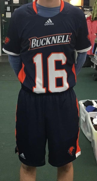 New Adidas Authentic Bucknell Men’s Lacrosse Jersey & Shorts