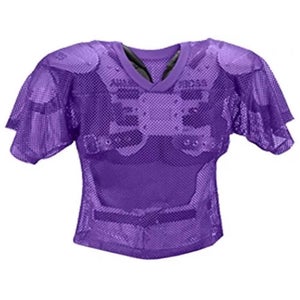 Football Practice Jersey Over Shoulder Pads V Neck Mesh Purple Mens Size 2XL
