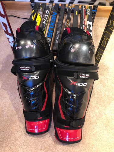 BAUER X100 14” SHIN PADS