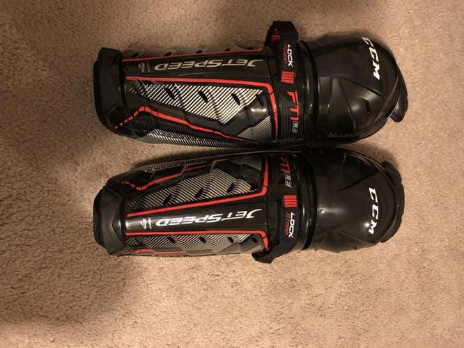 New CCM Jetspeed FT1 Shin Pads Senior 14in