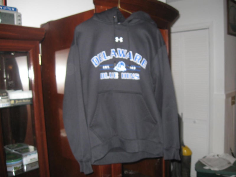 DELAWARE BLUE HENS UNDER ARMOUR HOODED SWEATSHIRT (S)