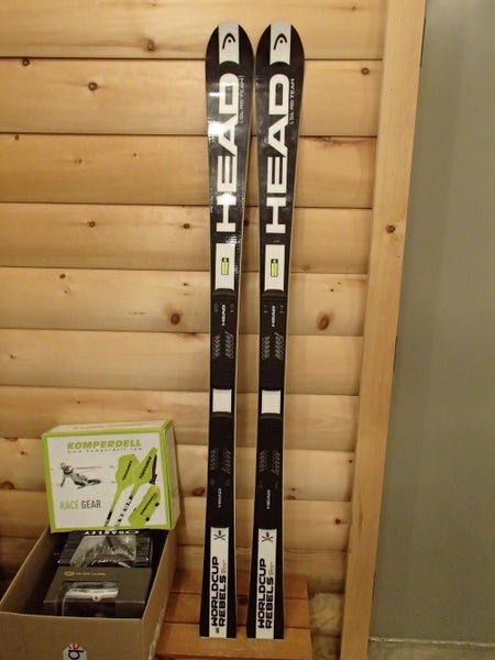 new! l HEAD 144 iSL race skis jr 11m slalom junior kids with BINDINGS