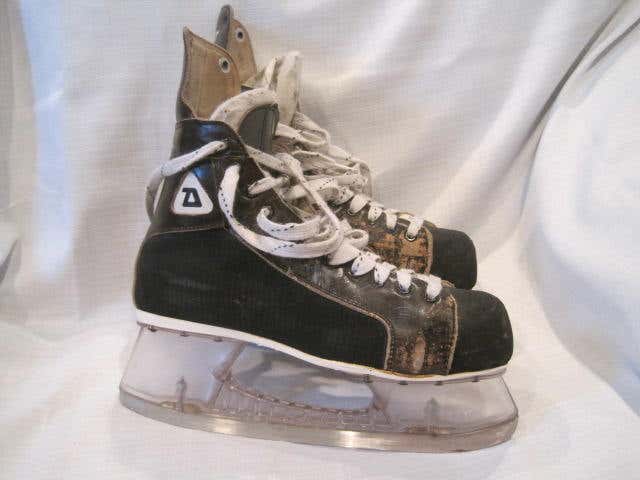 Vintage Daoust Deluxe Pro National Clear Tuk Hockey Skates men's 8 Gretzky