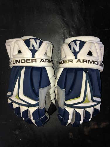 Navy Team Issued UA Biofit Goalie Gloves