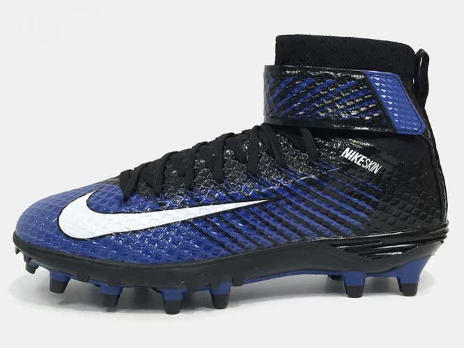New Nike Force Lunarbeast Elite TD Men's Football Cleats sz 10 Black Blue White 779422-014