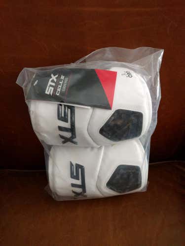 **New STX Cell 4 IV Lacrosse Elbow Pads - WHITE - NEARLY HALF PRICE!