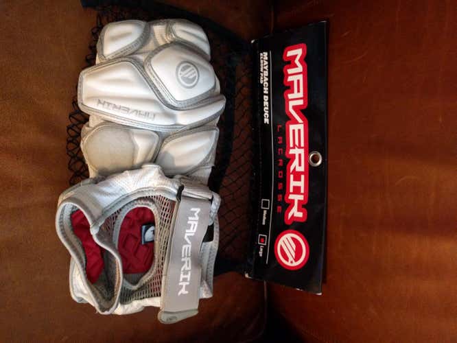 **New Maverik Maybach Lacrosse Elbow Pads - WHITE