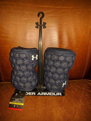 **New Under Armour VFT Elbow Sleeves Arm Pads - NAVY BLUE