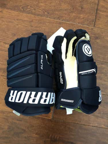 14” Navy Blue Warrior Alpha QX4 Gloves New With Tags