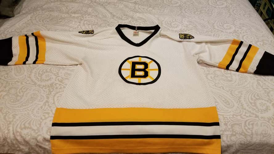 CCM White Boston Bruins Jersey
