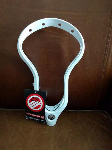 **New Maverik Metrik U Lacrosse Head - WHITE